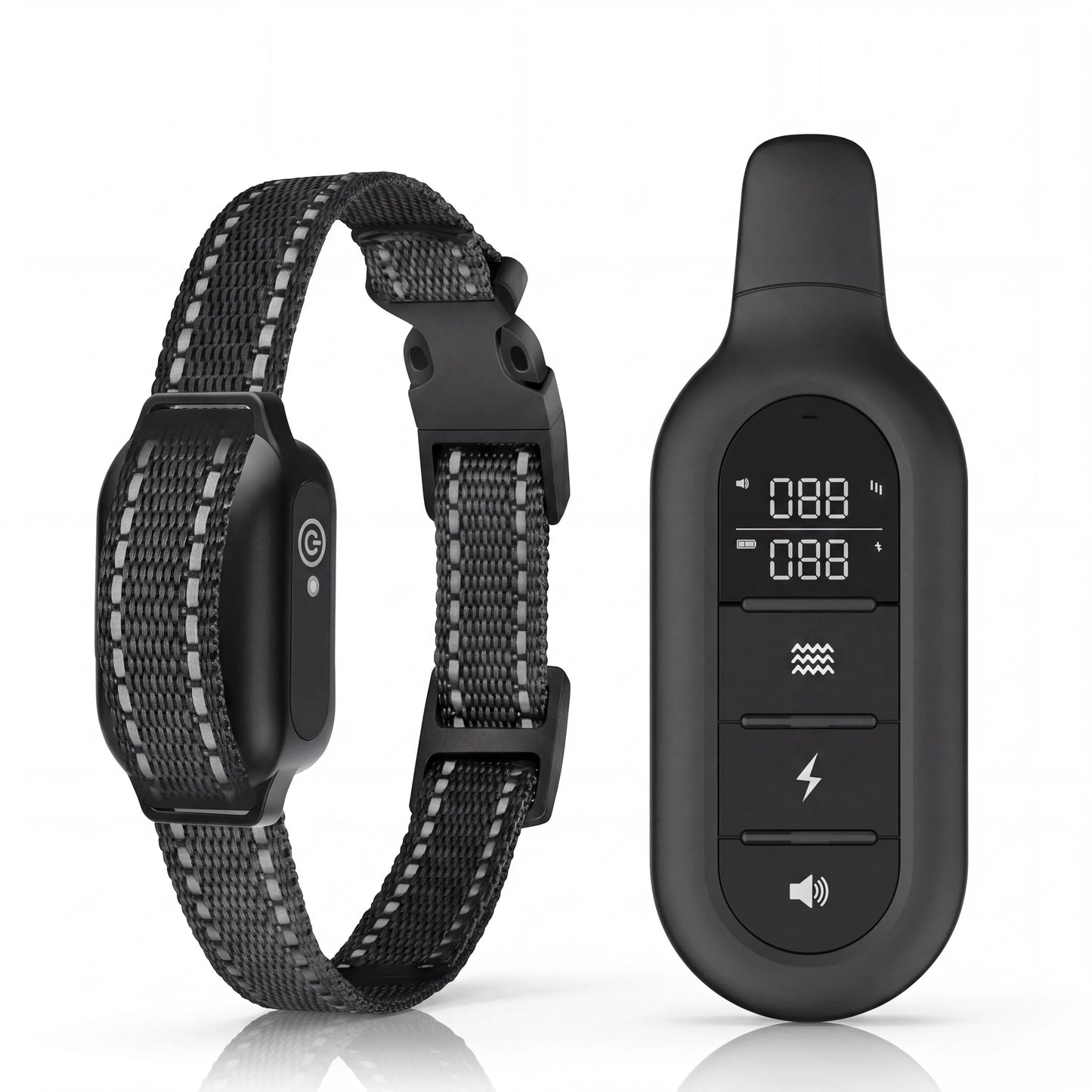 1000M Dog Training Collar Remote Control, Waterproof Rechargeable Dog Bark Collar with Shock Vibration Modes for All Dogs