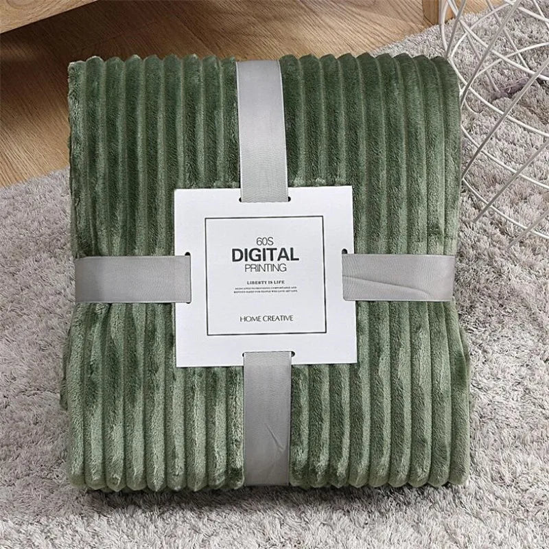Winter Warm Fleece Baby Adult Throw Blanket for Bed Flannel Sofa Plaid Yoga Sports Tapestry Bedspread Bedcover 200x230cm
