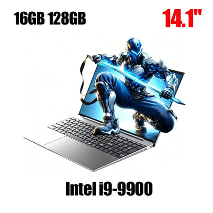 14.1" Gaming Laptop Intel Core I9-9900 32GB+2TB Windows 11 1920x1080 HD Backlit Keyboard Ultra Slim Notebook Computer Office PC