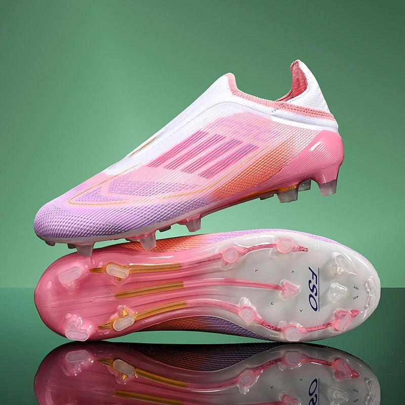 New Men Football Boots Outdoor Sport Breathable Non Slip Long Spikes Training Soccer Shoes Match Boys Cleats Adult Comfortable