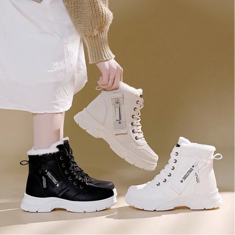 Women's Ankle Boot, Short Boot, Winter Boot with Thick Lining and Insulation, Stylish and Versatile, Thick-Soled Winter Boot