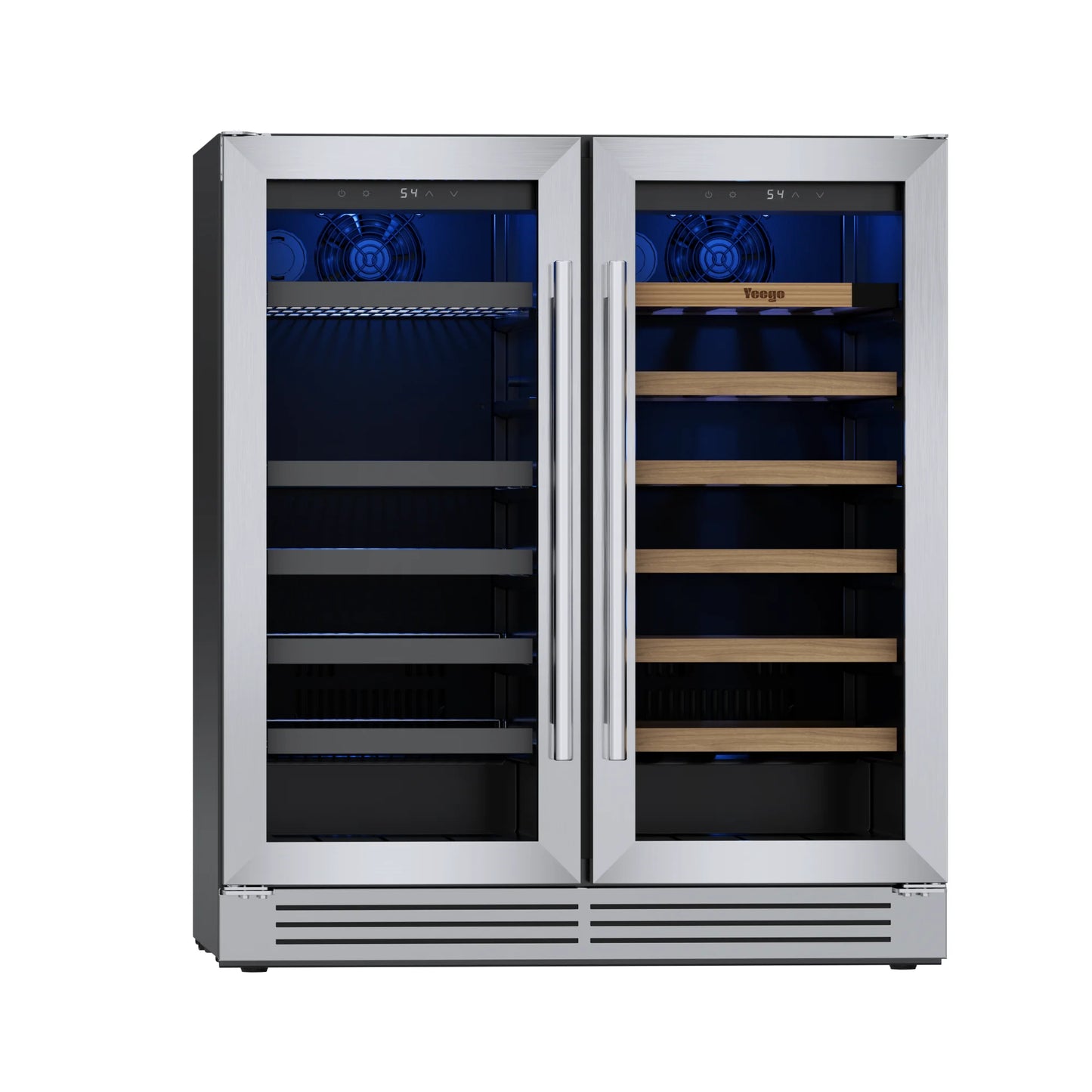 30 Inch Wine Cooler Refrigerator Stainless Steel Glass Door Embedded in The Wine Cabinet, built-in under Counter Beverage Wine Cooler