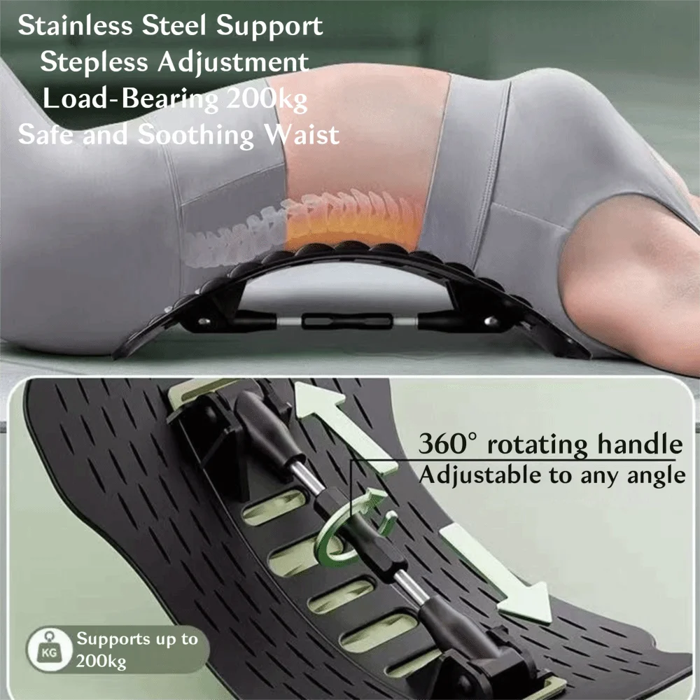 12 Magnets Lumbar Vertebrae Relaxer Humpback Correction Traction Back Massager Shaping Stretching Back Stretcher Waist Support