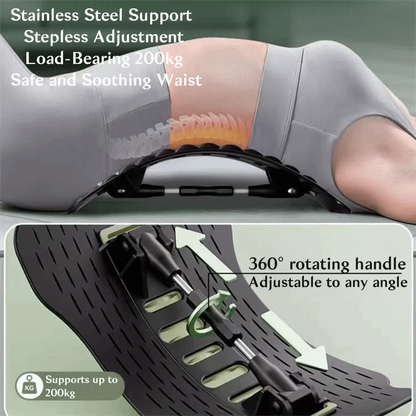 12 Magnets Lumbar Vertebrae Relaxer Humpback Correction Traction Back Massager Shaping Stretching Back Stretcher Waist Support