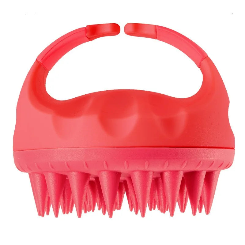 Shampoo Head Scalp Massage Brush Silicone Soft Skin Friendly Hair Washing Massager Comb SPA Massage Brush Beauty Hair Tool Salon