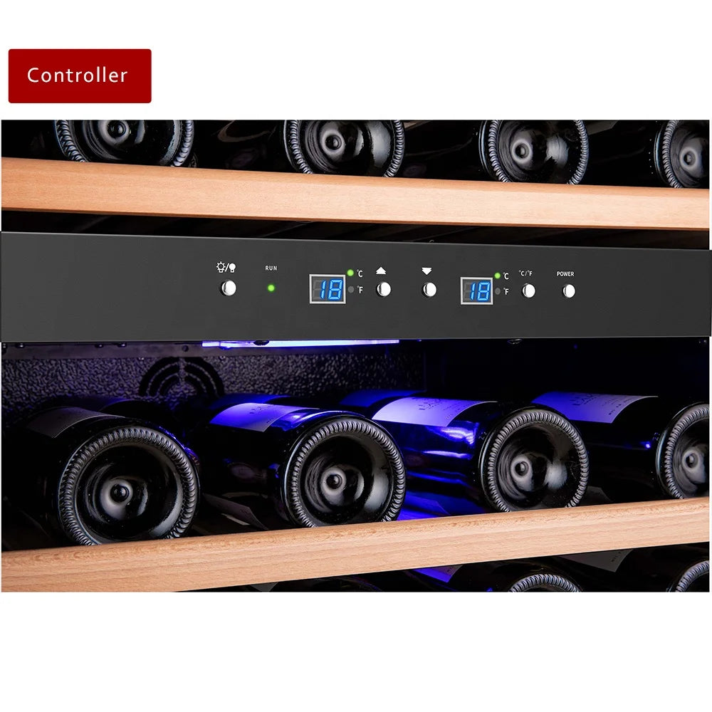 Household Appliance Cabinet Wine Cellar Refrigerator with Bottle Cooler Cabinet for Kitchen Home Bar Party Beverage Store