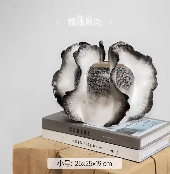 Art Ceramic Vase Desktop Ornament Flower Arrangement Artistic Flower Vessels Hydroponic Vases Decorative Vase Dried Flower Vases