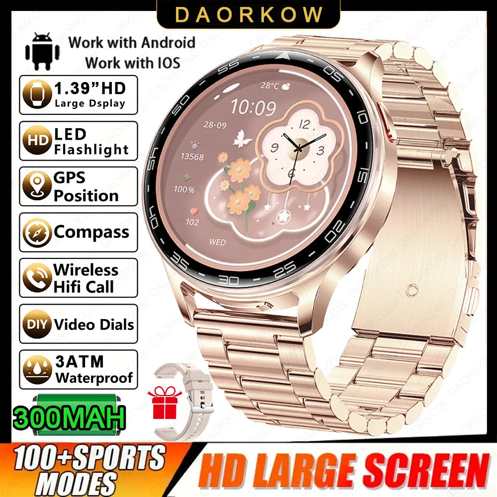 From DAORKOW Smartwatch TWS 2-in-1 Bluetooth Earphones With Built-in Speaker HIFI 9D Sound Quality Health Exercise Monitoring