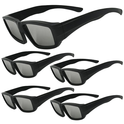 Solar Eclipse Glasses Plastic Frame Certified Safe Solar Viewer Shade For Direct Sun Observation Total Eclipse Eyewear