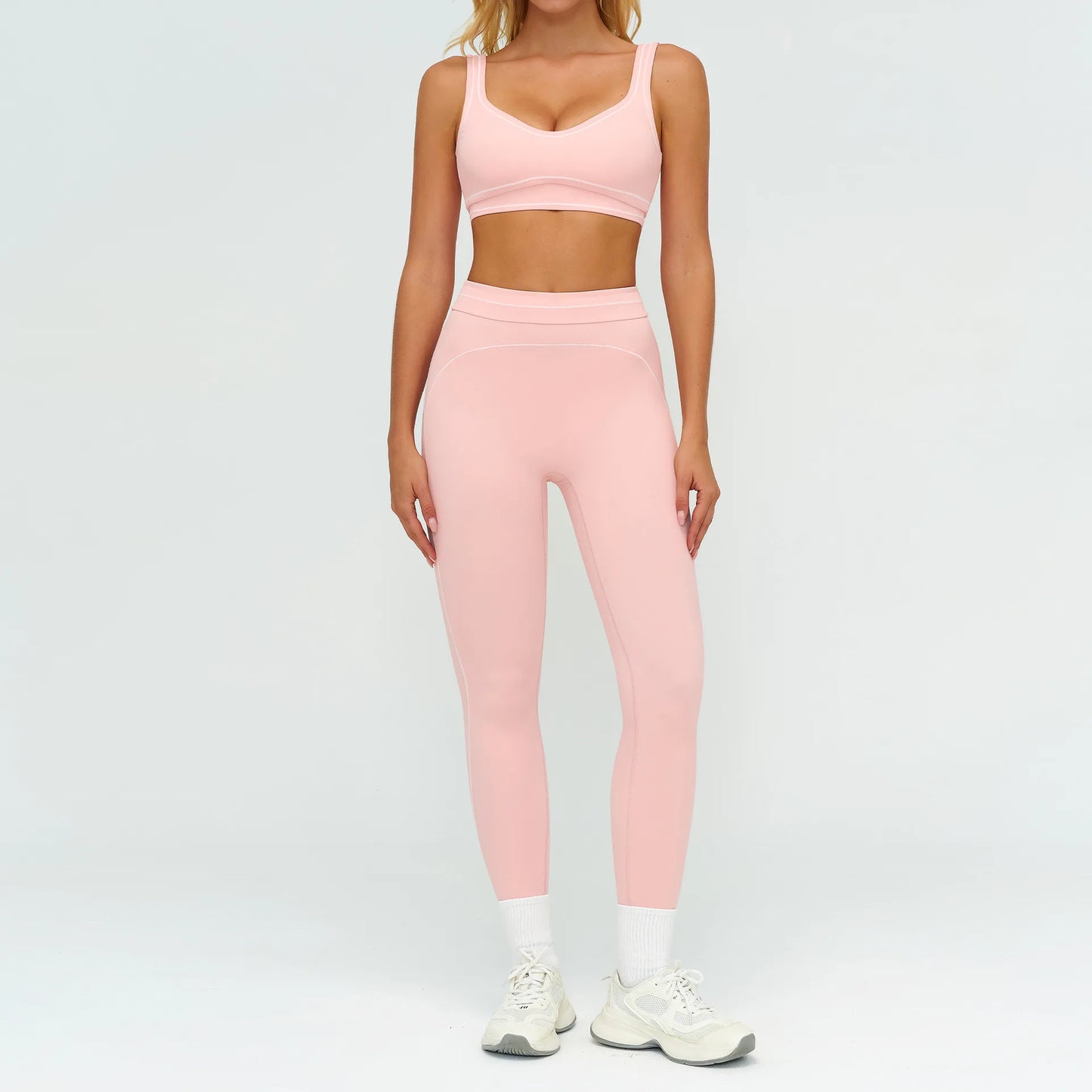 Yoga Suit 2PCS Women Tracksuits Sports Outfits Gym Clothes Running Sports Bra Suits Female Workout Yoga Clothes Athletic Wear