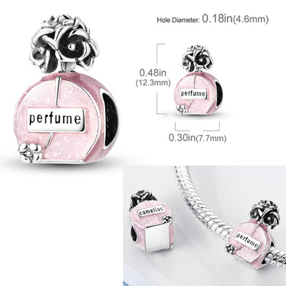 2026 Hot Sale Charms Bead 925 Sterling Silver Pink Butterfly Luminous Firefly Dangle Fit Bangle Bracelet Necklace DIY Jewelry