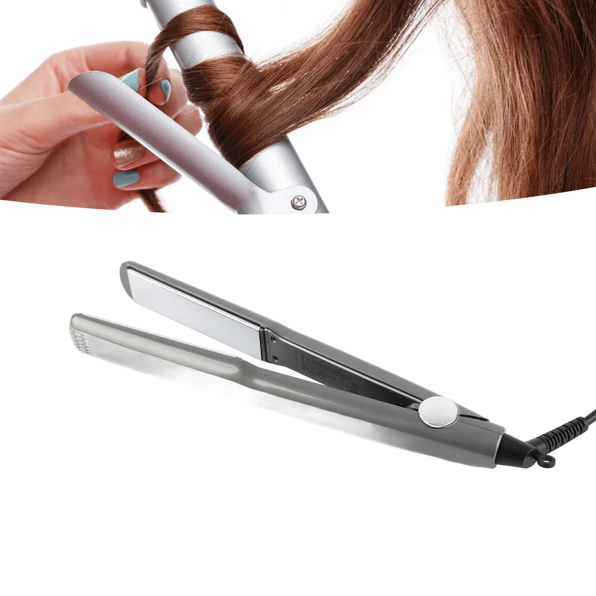 Hair Straightening Ceramic Iron Hair Straightener Multigear Adjustment 480 Degrees Fahrenheit Hair Straightening Ceramic Iron