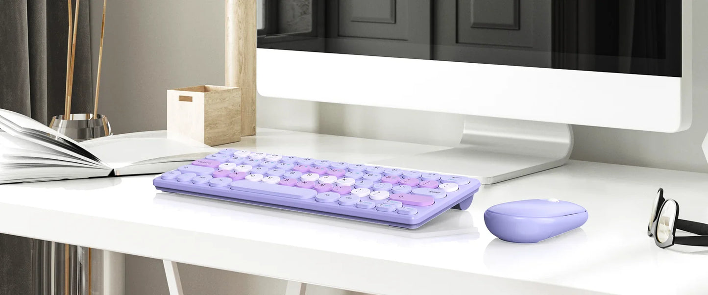 2.4G Wireless Keyboard and Mouse Combo Battery Power Bluetooth Keyboard and Mouse Set for Laptop for Ipad Cell Phone Tablet
