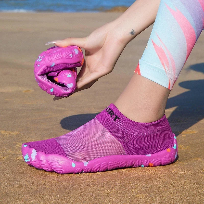 Aqua Shoes For Women Men Barefoot Water Shoes Anti-Slip Quick-Drying Outdoor Beach Upstream Wading Swimming Shoe Sneakers Unisex