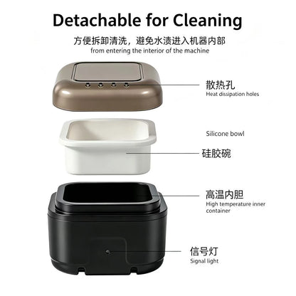 Portable mini wax heater for hair removal, constant temperature & safe, Type-C powered, natural plant-based wax, full-body de