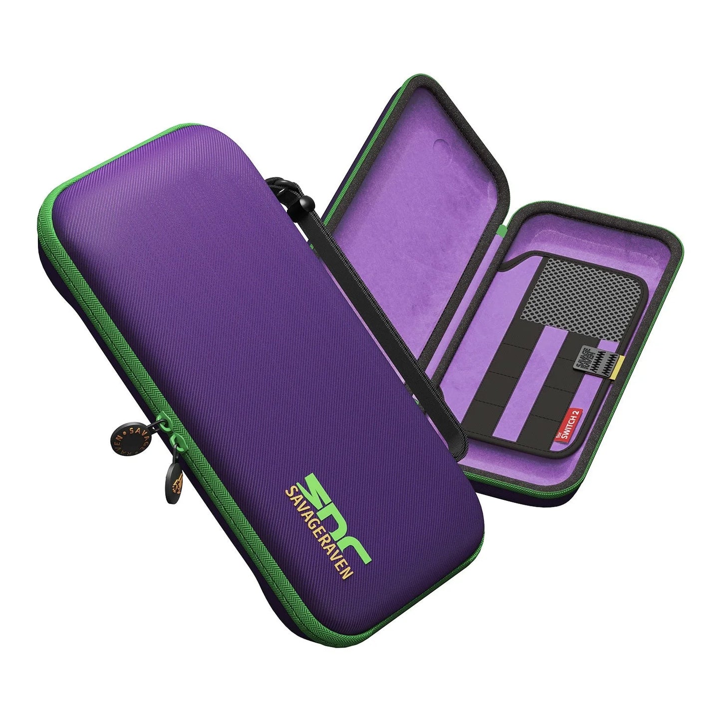 Savage Raven by Skull & Co. EDC Case Carrying Pouch Portable Hard Shell Storage Bag for Nintendo Switch 2