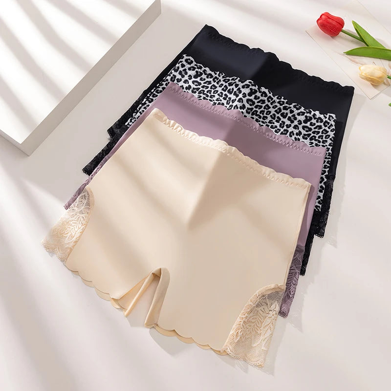 BZEL New High-Waist Women's Panties Seamless Boyshorts Leopard Sexy Lingerie Comfortable  Breathable Female Lcae Boxers Hot Sale