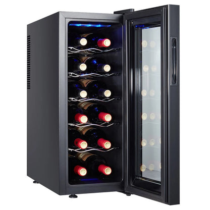 8/12-Bottle Wine Cooler | Compact Peltier-Type Countertop Wine Cooler | Smart Temperature Control | Quiet Operation(Customized)