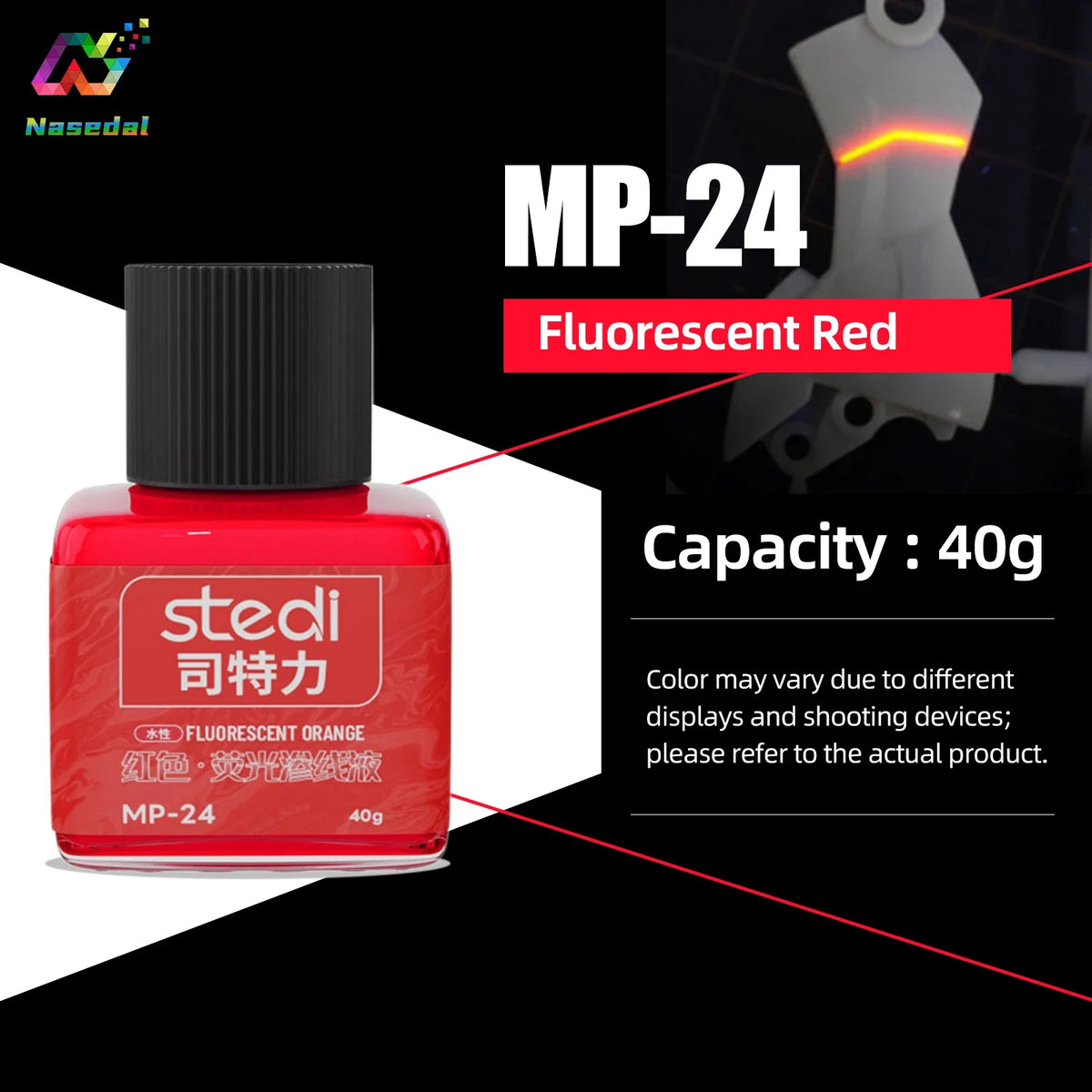 Stedi MP-20~29 Fluorescent Panel Liner Paint Water Based Penetrating Ink for Gundam Model Coloring Tools Hobby DIY Accessories
