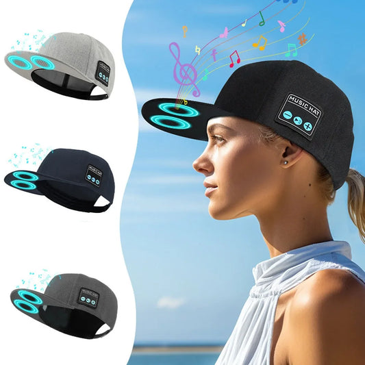 Bluetooth speaker baseball cap, outdoor sports cap with high-definition stereo hidden speaker and built-in microphone