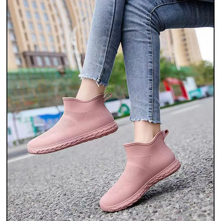 2026 Men's /women's Fashionable College Rain Boots and Rubber Shoes, Outdoor Travel Rainy Day Unisex Overshoes Foot Protectors