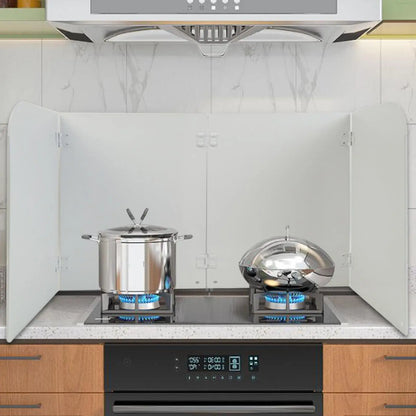 4 Sided Splatter Guard Kitchen Gadgets Oil Splatter Screen Board Splatter Guard for Kitchen for Gas Top Accessories