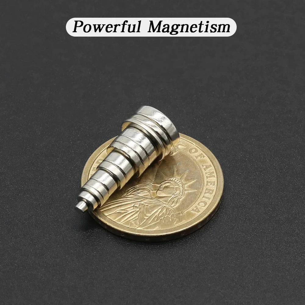 Super Powerful round Neodymium Magnet NdFeB N35 Strong Permanent Magnetic Imans for Refrigerator Various Sizes 2x2/4x2/5x1/6x2/8