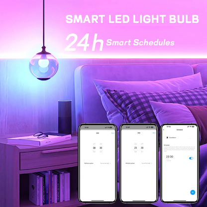 4pcs, Smart Bulbs, Smart Light Bulbs RGBCW LED Color Changing BuIbs Smart Home Devices With Dimmable Music Sync, Led Lights For Bedroom Wireless Light Bulbs With App Control, Suitable For Scenarios Such As Bedrooms And Living