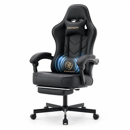 （Local US Inventory）Ergonomic Gaming Chair for Adults High Back Office Desk Chair with Massage ket Spring Cushion Footrest Lumba