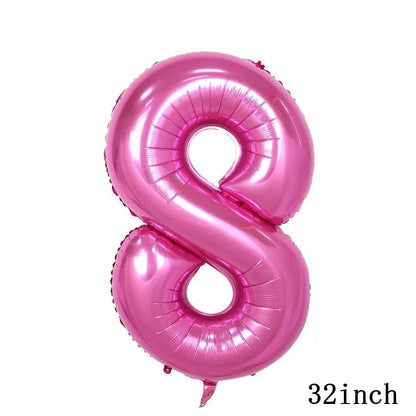 Cocomelon Balloon JJ Melon Watermelon Toy Happy Birthday Banner Party Decoration Backdrop Cake Topper JOJO Disposable Tableware