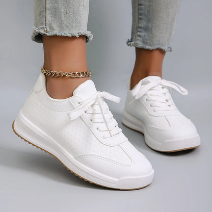 Spring new women's sports shoes, fashionable, breathable, lightweight, non-slip, wear-resistant, casual sports shoes, flat shoes