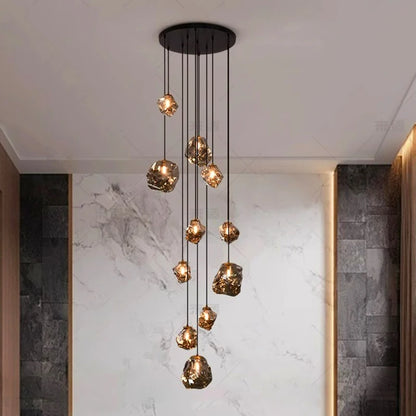 Modern home decor led lights pendant light lamps forstaircase Chandeliers for living room hanging light indoor lighting
