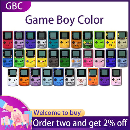 Original Game Boy Color Game Console for Nintendo GBC Gameboy Color CGB-001 IPS Screen Adjustable Backlight Hot Sale