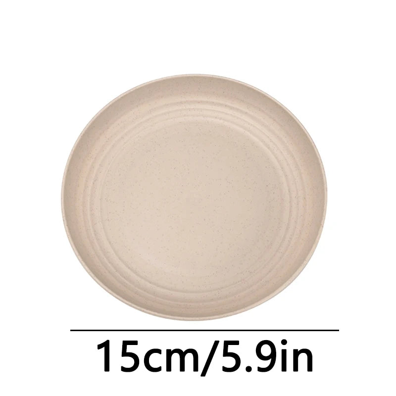 Fruit Plate, Round Salad Dessert Plate, Plastic Plate Can Be Used For Snacks, Nuts Can Be Stacked And Not Easily Broken