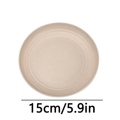 Fruit Plate, Round Salad Dessert Plate, Plastic Plate Can Be Used For Snacks, Nuts Can Be Stacked And Not Easily Broken