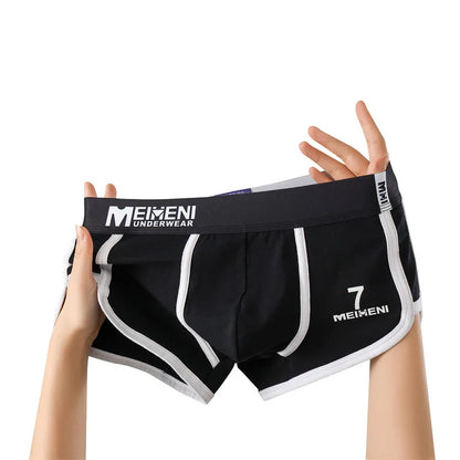 [Bloom the Love] New NO.7 Cotton 1pcs/3pcs Boxer Men Underwear Breathable Boxershort Mens Boxers Man Cuecas Masculina Size M-3XL