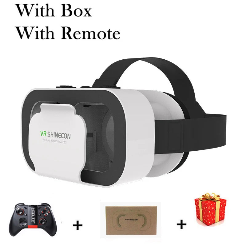 Shinecon VR Glasses 3D Headset Virtual Reality Device Helmet Goggles Lenses Mobile Smartphone Smart Phone Cell Realidade Viar VR
