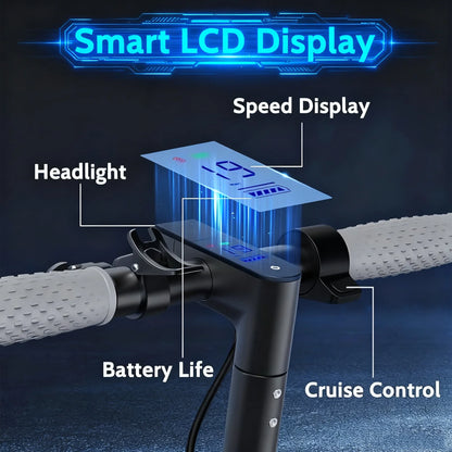 2026 LADPED LP60 Electric Scooter 350W Max 19mph Speed 8.5inch Tire Folding Design with 16 Miles Range for Adult Urban Commuting