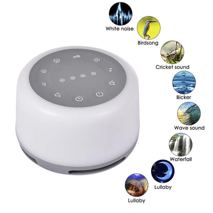 7 RGB Night Light & 24 Soothing Relax Sleep Sounds Machine with Adjustable Brightness Wireless Speaker White Noise Sound Machine