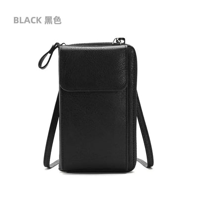 Fashion Crossbody Bag PU Leather Mobile Phone Purse Bags Multifunction Messenger Wallet Small Female Shoulder Handbags for Women