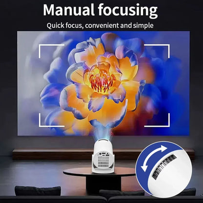HY300 Smart Mini Projector Wireless Bluetooth Android11.0Support1080P 4kDual Wireless Bluetooth5.4Indoor portable projector