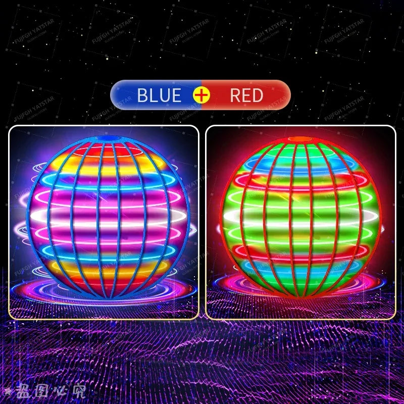 Premium RC Magic Flying Ball Hover Drone with LED Lights, 360° Rotating Gyro Spinner, Outdoor Interactive Toy for Teens & Adults