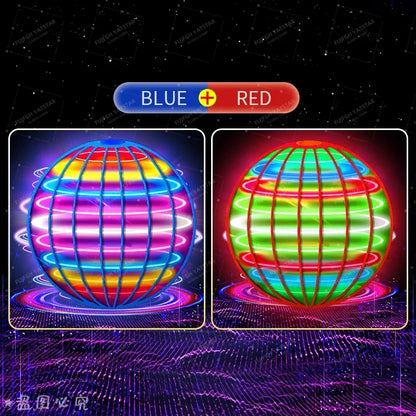 Premium RC Magic Flying Ball Hover Drone with LED Lights, 360° Rotating Gyro Spinner, Outdoor Interactive Toy for Teens & Adults