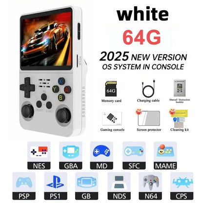 Mini R36S Retro Handheld Game Console | Linux ArkOS System, IPS Screen & 20,000 Games | Compatible with PS1, PSP, GBA, SNES, N64 & More
