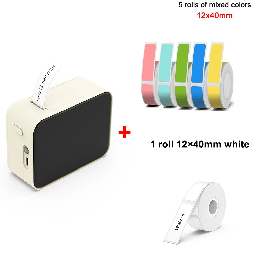 MarkLife P15 Mini Portable Thermal Printer Wireless Bluetooth-compatible Label Tag for Home Office Labeling Sticker Machine