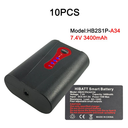 Smart batteries 7.4V 3400mAh 18650 for Heated Clothing, Heated Vest,Gloves,Electric Heating Belt heated insole shoes