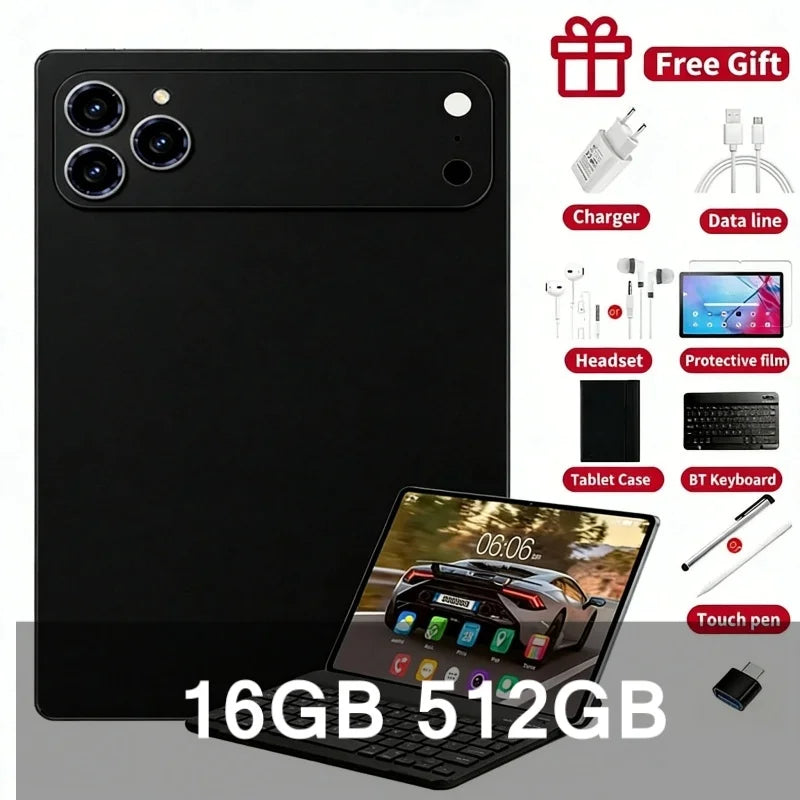 iPad 17 Pro Max SIM 16GB 11.6inch Tablet Dual 1TB MTK G99 5G Dual Card Video Android16 4K HD call WIFI MI Global Version PC AC37