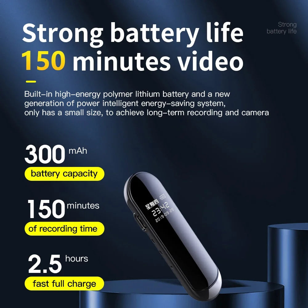 1080P Action Camera Oculta Wide View Angle Portable Small Nacklace Audio Video Voice DV Dictaphone 4-128GB Digtal Recorder Cam