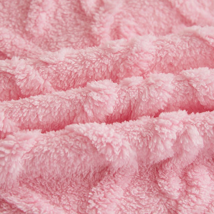 45x65 cm Solid Blanket Fall Winter Coral Velvet Flannel Blanket Soft Thickened Cover Blanket Home Outdoor Travel Blanket