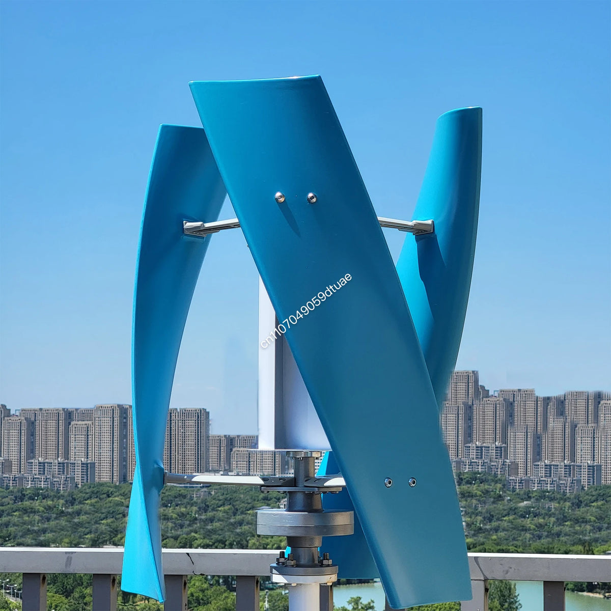 5000W 6000W Vertical Wind Turbine 12V 24V 48V Small Windmill Free Energy Wind Generator for 110V or 220V Household Farm Boat Use